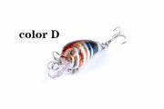5x 4.5cm Popper Crank Bait Fishing Lure Lures Surface Tackle Saltwater - Outbackers