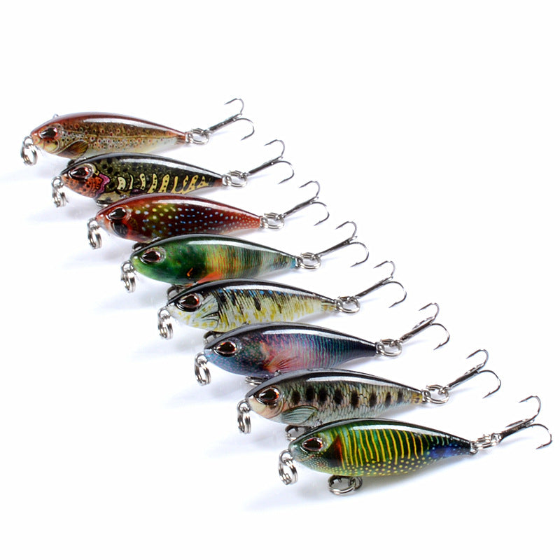 8x Popper Poppers 4.8cm Fishing Lure Lures Surface Tackle Fresh Saltwater - Outbackers