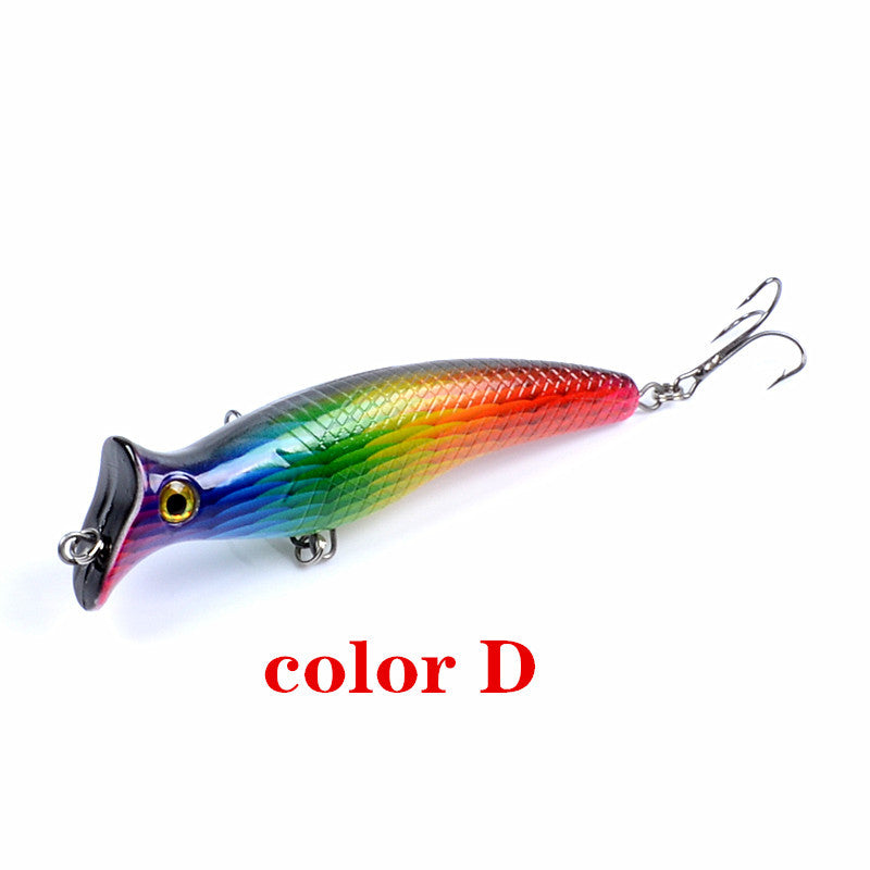 6x Popper Poppers 12.4cm Fishing Lure Lures Surface Tackle Fresh Saltwater - Outbackers