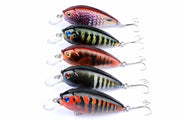 5x 7cm Popper Crank Bait Fishing Lure Lures Surface Tackle Saltwater - Outbackers