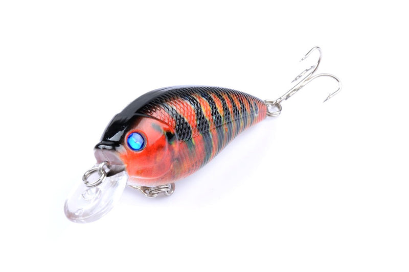 5x 7cm Popper Crank Bait Fishing Lure Lures Surface Tackle Saltwater - Outbackers