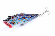 5X 8cm Popper Poppers Fishing Lure Lures Surface Tackle Fresh Saltwater - Outbackers