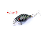 6x 4.3cm Popper Crank Bait Fishing Lure Lures Surface Tackle Saltwater - Outbackers