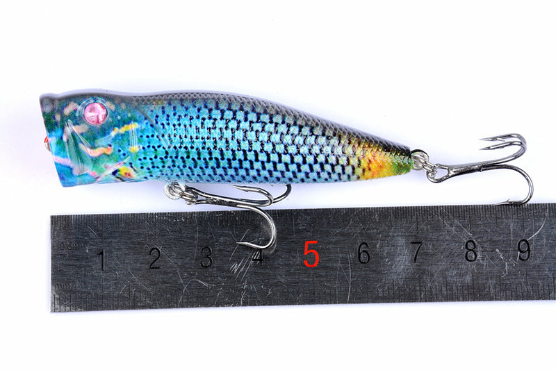 6X 7cm Popper Poppers Fishing Lure Lures Surface Tackle Fresh Saltwater - Outbackers