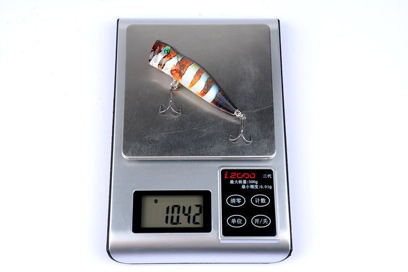 6X 7cm Popper Poppers Fishing Lure Lures Surface Tackle Fresh Saltwater - Outbackers