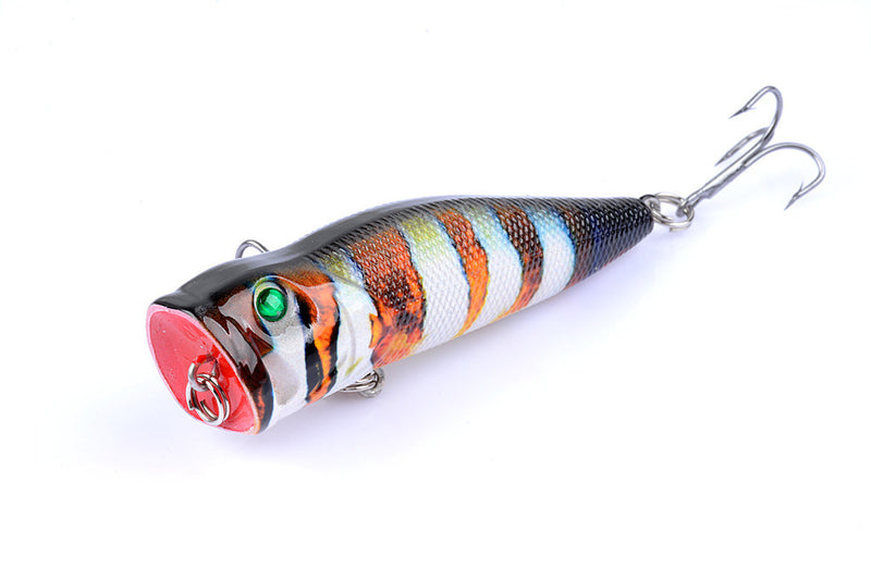 6X 7cm Popper Poppers Fishing Lure Lures Surface Tackle Fresh Saltwater - Outbackers