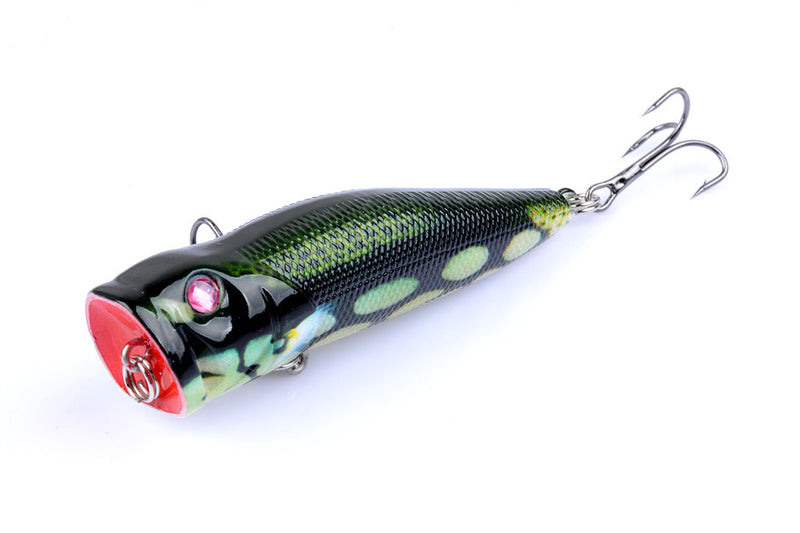 6X 7cm Popper Poppers Fishing Lure Lures Surface Tackle Fresh Saltwater - Outbackers