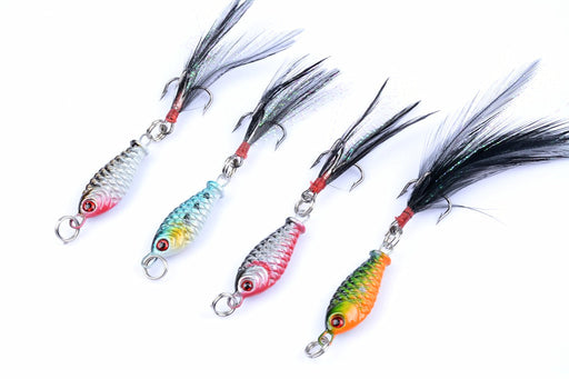 4x 6g Metal Spoon Fishing Hard Lure Spinner Spoon Baits - Outbackers