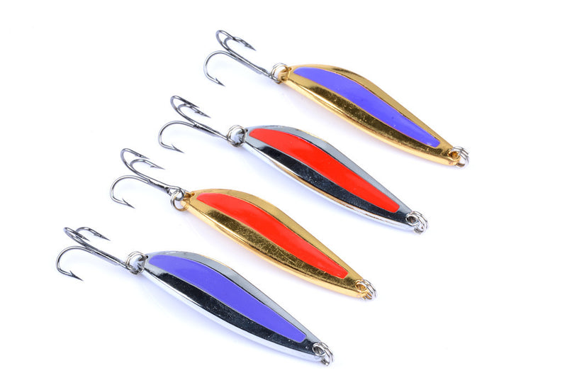 4x 10g Metal Spoon Fishing Hard Lure Spinner Spoon Baits - Outbackers