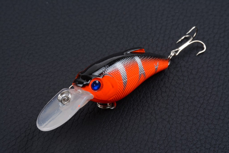 8x 7.5cm Popper Crank Bait Fishing Lure Lures Surface Tackle Saltwater - Outbackers
