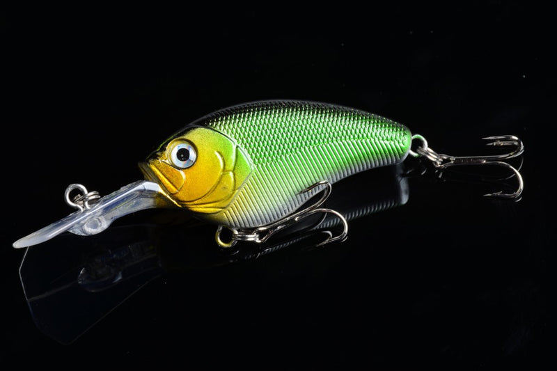7x 9cm Popper Crank Bait Fishing Lure Lures Surface Tackle Saltwater - Outbackers
