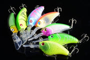 7x 9cm Popper Crank Bait Fishing Lure Lures Surface Tackle Saltwater - Outbackers