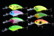 7x 9cm Popper Crank Bait Fishing Lure Lures Surface Tackle Saltwater - Outbackers