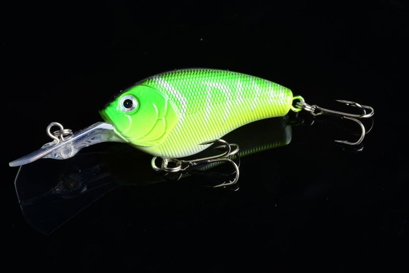7x 9cm Popper Crank Bait Fishing Lure Lures Surface Tackle Saltwater - Outbackers