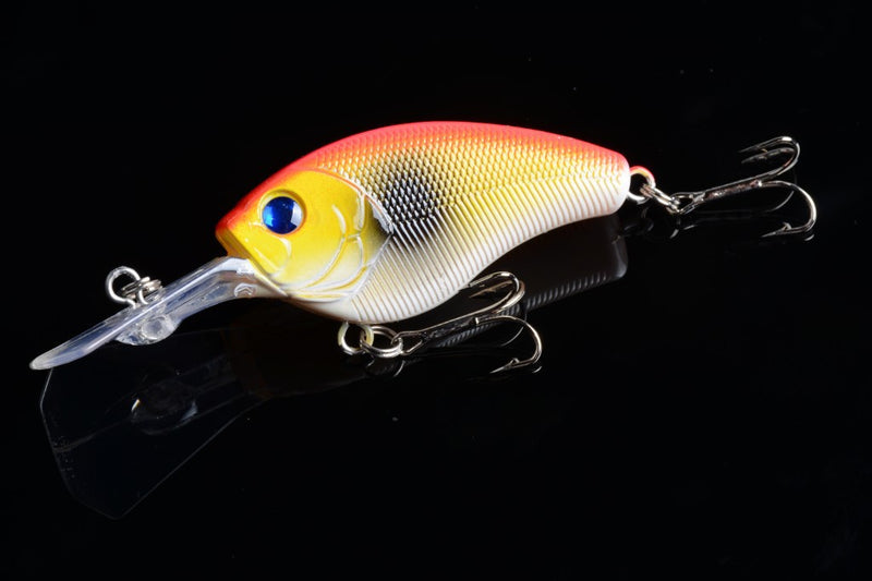 7x 9cm Popper Crank Bait Fishing Lure Lures Surface Tackle Saltwater - Outbackers