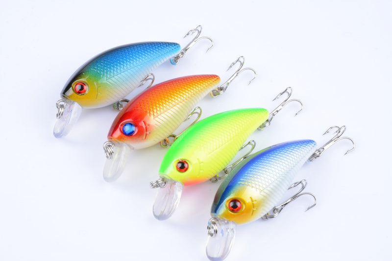 4X 6.5cm Popper Poppers Fishing Lure Lures Surface Tackle Saltwater - Outbackers