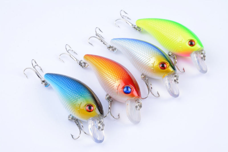 4X 6.5cm Popper Poppers Fishing Lure Lures Surface Tackle Saltwater - Outbackers
