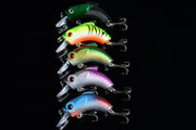 5x 5.5cm Popper Crank Bait Fishing Lure Lures Surface Tackle Saltwater - Outbackers