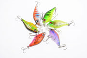6x 4.5cm Popper Crank Bait Fishing Lure Lures Surface Tackle Saltwater - Outbackers
