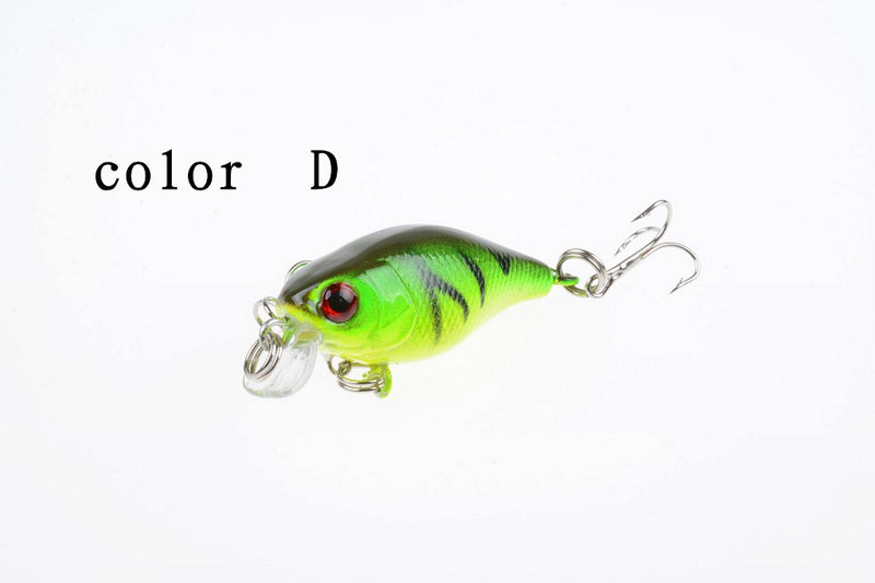 6x 4.5cm Popper Crank Bait Fishing Lure Lures Surface Tackle Saltwater - Outbackers