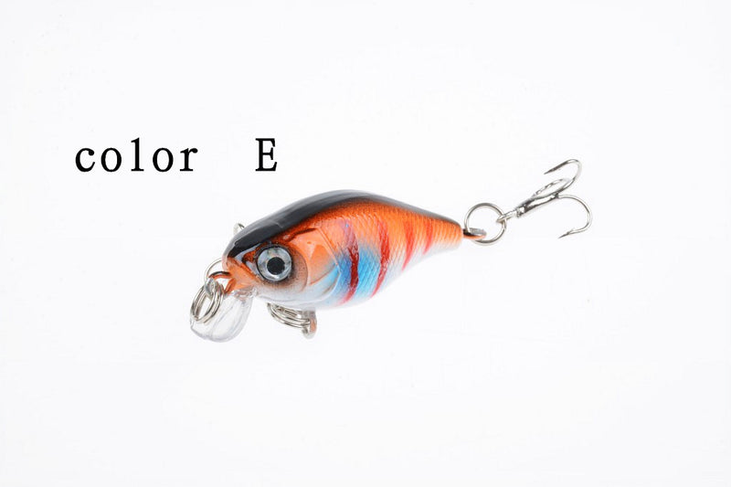 6x 4.5cm Popper Crank Bait Fishing Lure Lures Surface Tackle Saltwater - Outbackers