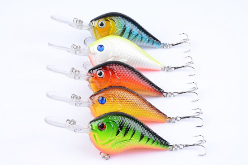 5X 9.5cm Popper Poppers Fishing Lure Lures Surface Tackle Saltwater - Outbackers
