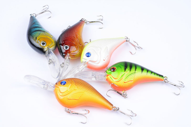 5X 9.5cm Popper Poppers Fishing Lure Lures Surface Tackle Saltwater - Outbackers