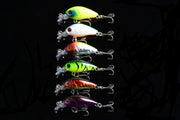 6x 4.5cm Popper Crank Bait Fishing Lure Lures Surface Tackle Saltwater - Outbackers