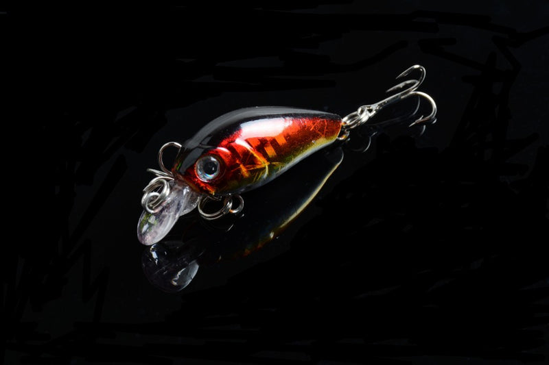 6x 4.5cm Popper Crank Bait Fishing Lure Lures Surface Tackle Saltwater - Outbackers