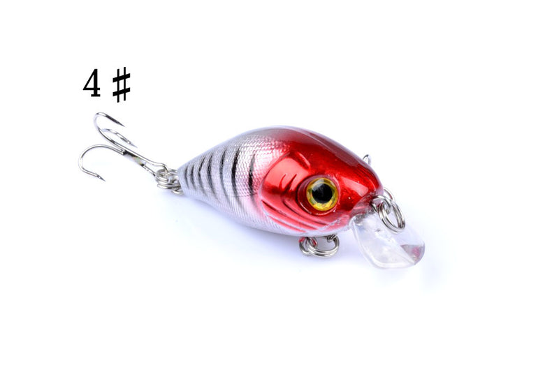 4x 5.5cm Popper Crank Bait Fishing Lure Lures Surface Tackle Saltwater - Outbackers