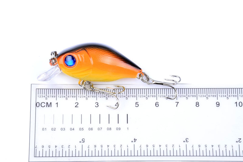 4x 5.5cm Popper Crank Bait Fishing Lure Lures Surface Tackle Saltwater - Outbackers