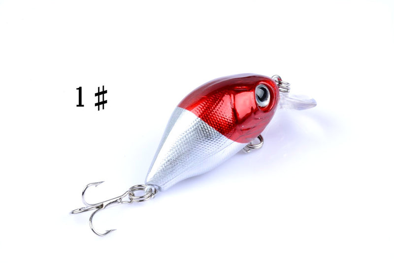 5x 5.5cm Popper Crank Bait Fishing Lure Lures Surface Tackle Saltwater - Outbackers