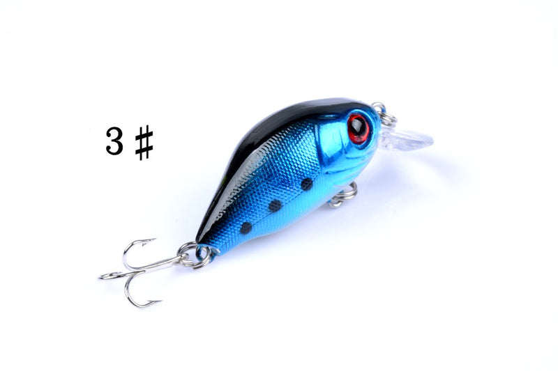 5x 5.5cm Popper Crank Bait Fishing Lure Lures Surface Tackle Saltwater - Outbackers