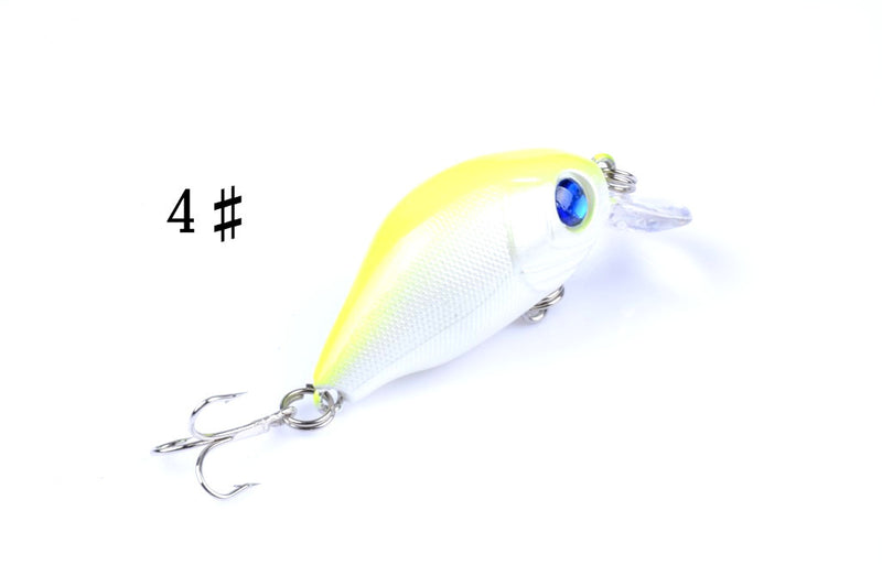 5x 5.5cm Popper Crank Bait Fishing Lure Lures Surface Tackle Saltwater - Outbackers