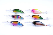 6x 11cm Popper Crank Bait Fishing Lure Lures Surface Tackle Saltwater - Outbackers