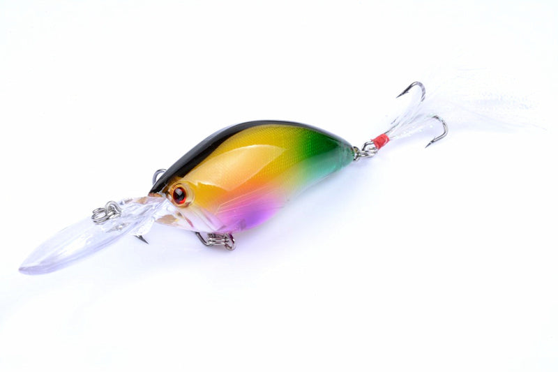 6x 11cm Popper Crank Bait Fishing Lure Lures Surface Tackle Saltwater - Outbackers