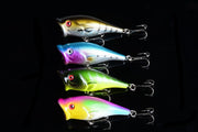 4X 6.5cm Popper Poppers Fishing Lure Lures Surface Tackle Fresh Saltwater - Outbackers