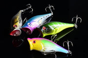 4X 6.5cm Popper Poppers Fishing Lure Lures Surface Tackle Fresh Saltwater - Outbackers
