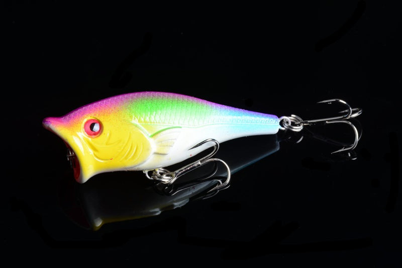 4X 6.5cm Popper Poppers Fishing Lure Lures Surface Tackle Fresh Saltwater - Outbackers