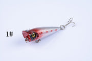 5X 5cm Popper Poppers Fishing Lure Lures Surface Tackle Fresh Saltwater - Outbackers