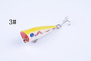 5X 5cm Popper Poppers Fishing Lure Lures Surface Tackle Fresh Saltwater - Outbackers