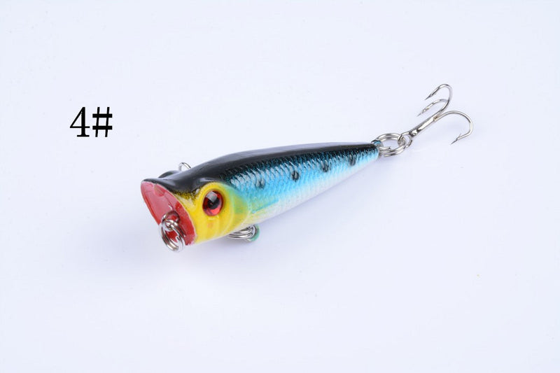 5X 5cm Popper Poppers Fishing Lure Lures Surface Tackle Fresh Saltwater - Outbackers