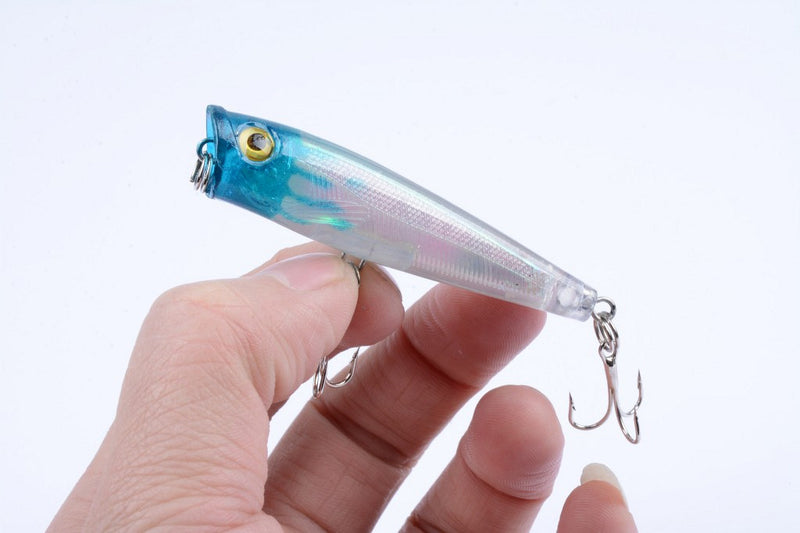 8X 6.5cm Popper Poppers Fishing Lure Lures Surface Tackle Fresh Saltwater - Outbackers