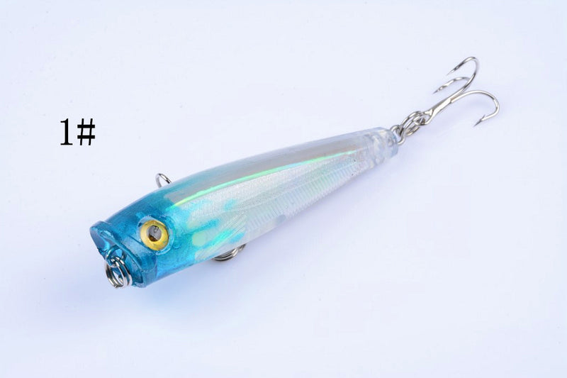 8X 6.5cm Popper Poppers Fishing Lure Lures Surface Tackle Fresh Saltwater - Outbackers