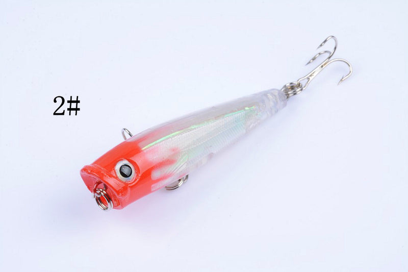 8X 6.5cm Popper Poppers Fishing Lure Lures Surface Tackle Fresh Saltwater - Outbackers