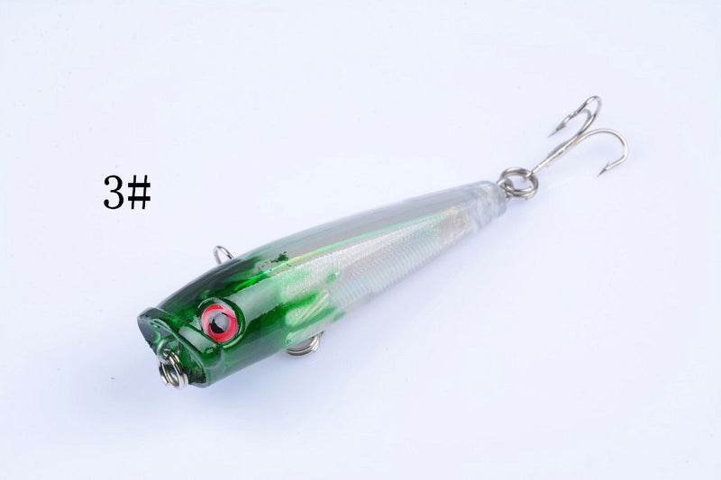 8X 6.5cm Popper Poppers Fishing Lure Lures Surface Tackle Fresh Saltwater - Outbackers