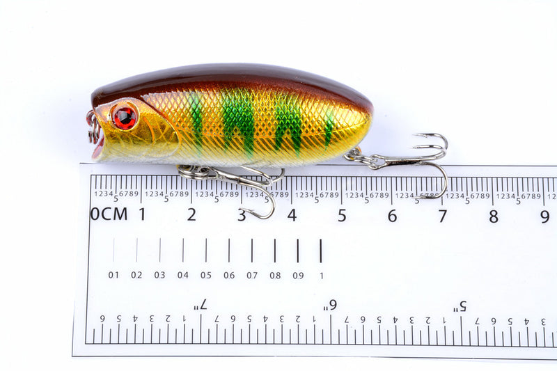 8X 6cm Popper Poppers Fishing Lure Lures Surface Tackle Fresh Saltwater - Outbackers
