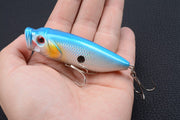 4X 8cm Popper Poppers Fishing Lure Lures Surface Tackle Fresh Saltwater - Outbackers