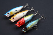 4X 8cm Popper Poppers Fishing Lure Lures Surface Tackle Fresh Saltwater - Outbackers