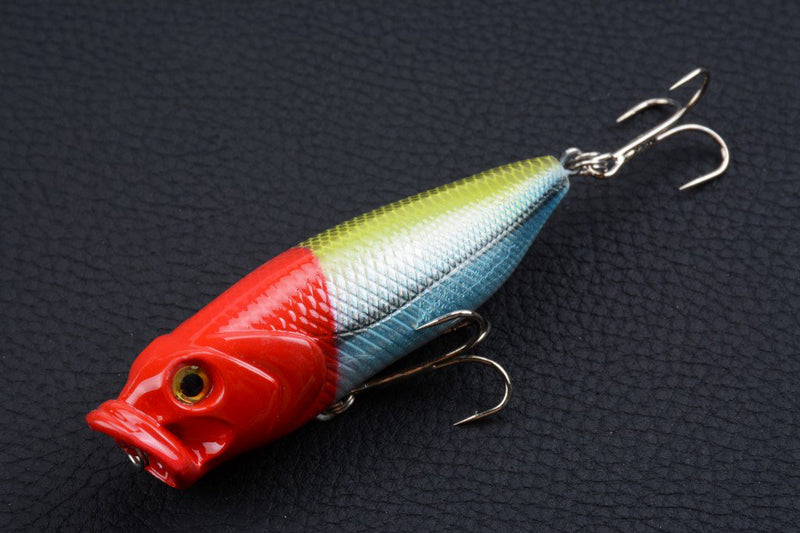 4X 8cm Popper Poppers Fishing Lure Lures Surface Tackle Fresh Saltwater - Outbackers